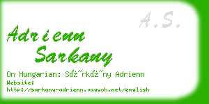 adrienn sarkany business card